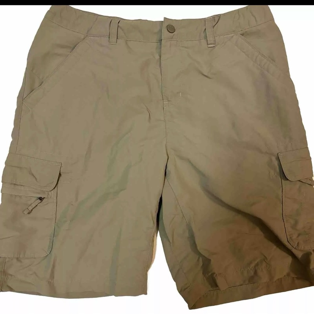 REI Womens Hiking Shorts 12  Cargo Zip Pockets Travel Active Outdoor Camping